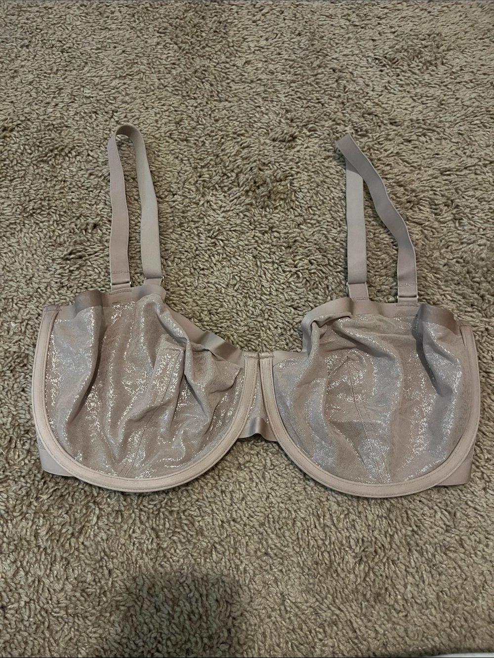 Cuup 34h shimmery mesh balconette bra